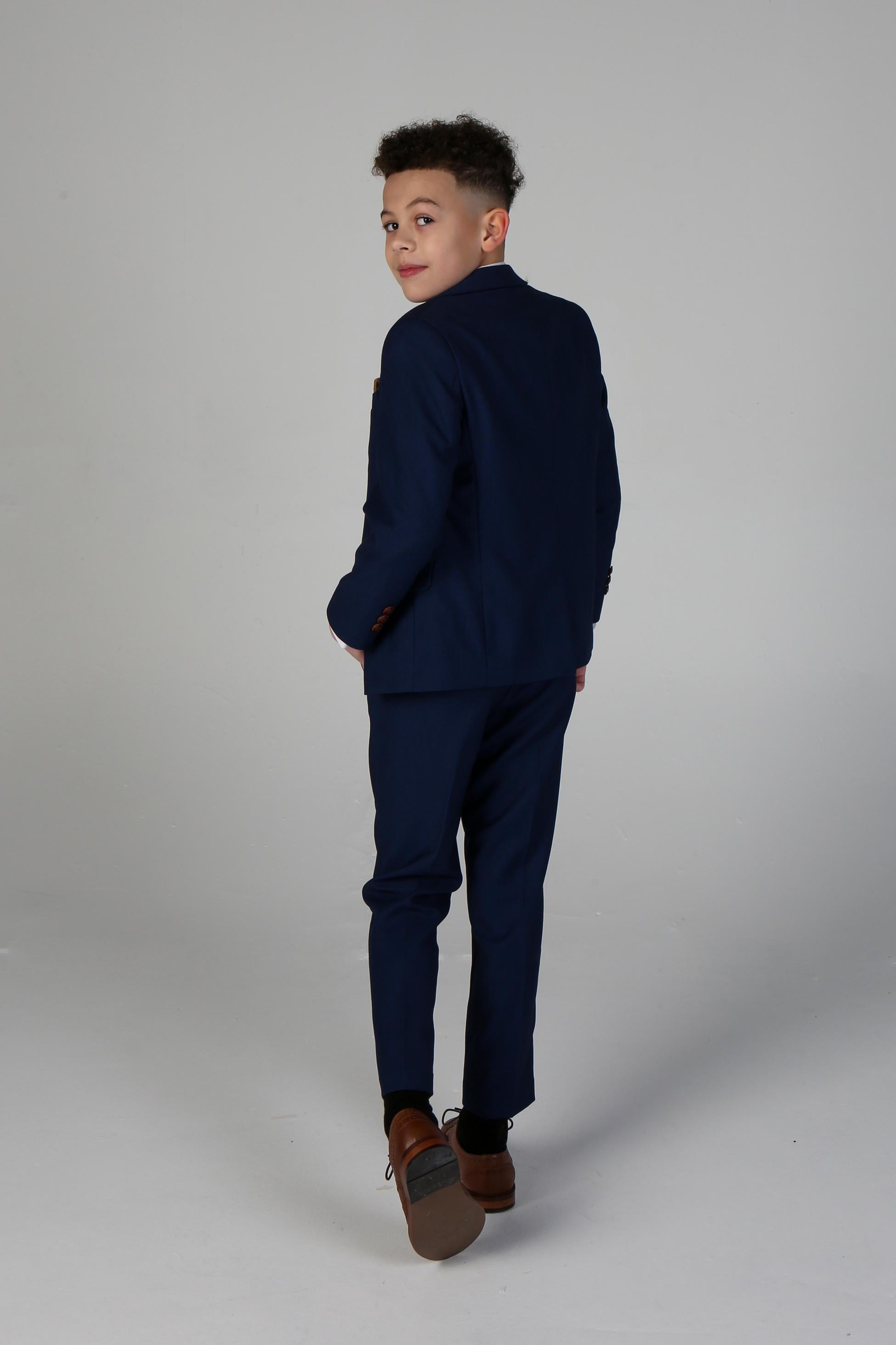 Boys Tailored Fit Blue Suit - MAYFAIR - Royal Blue