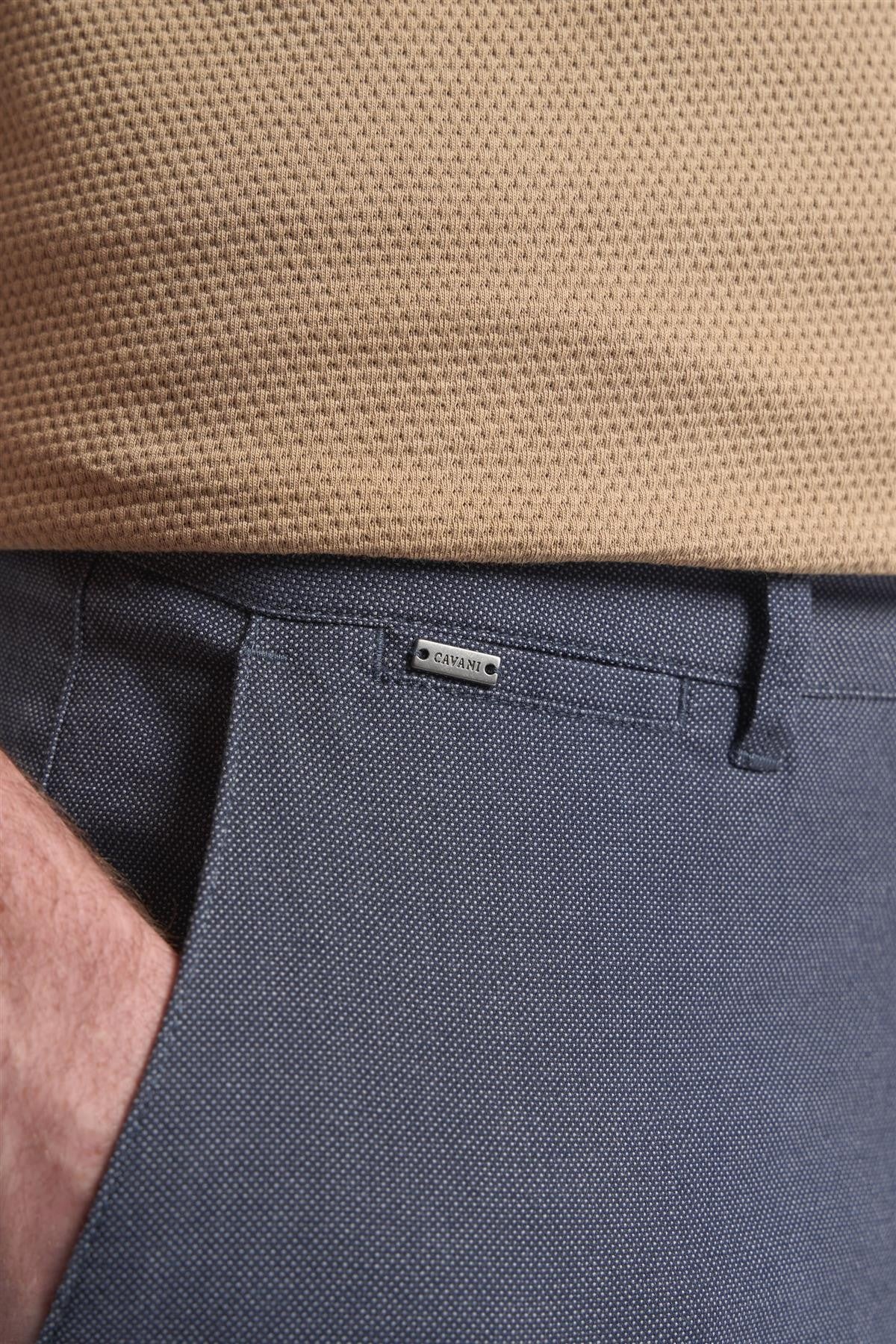 Men’s Navy Twill Dakota Chino Trousers - STORM - Navy Blue