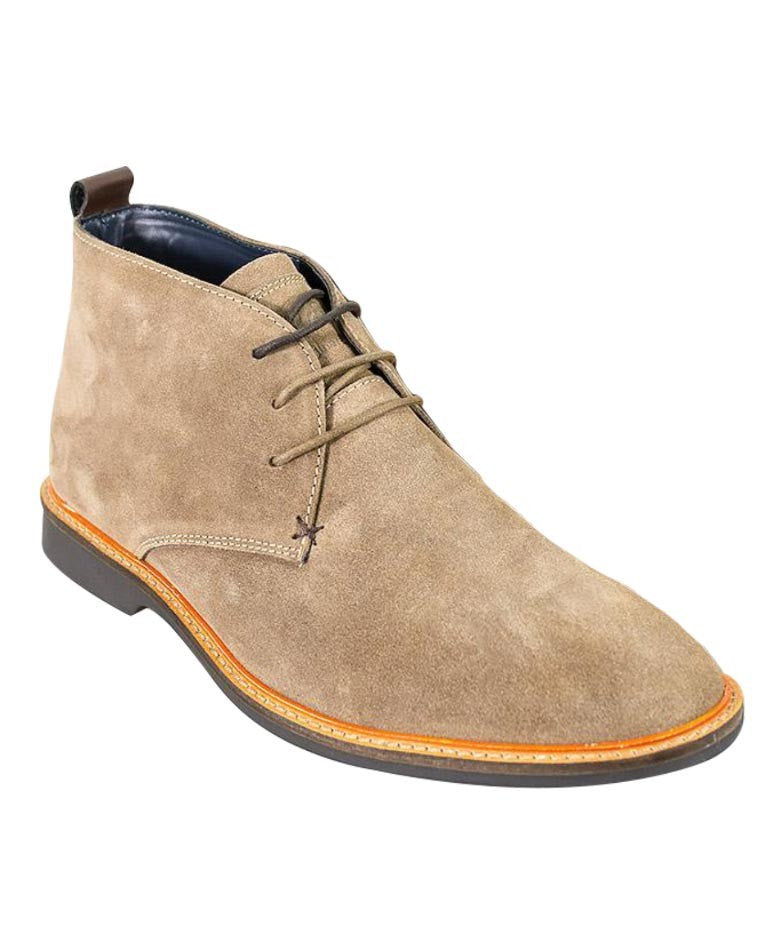 Men's Suede Chukka Boots - SAHARA - Sand Beige