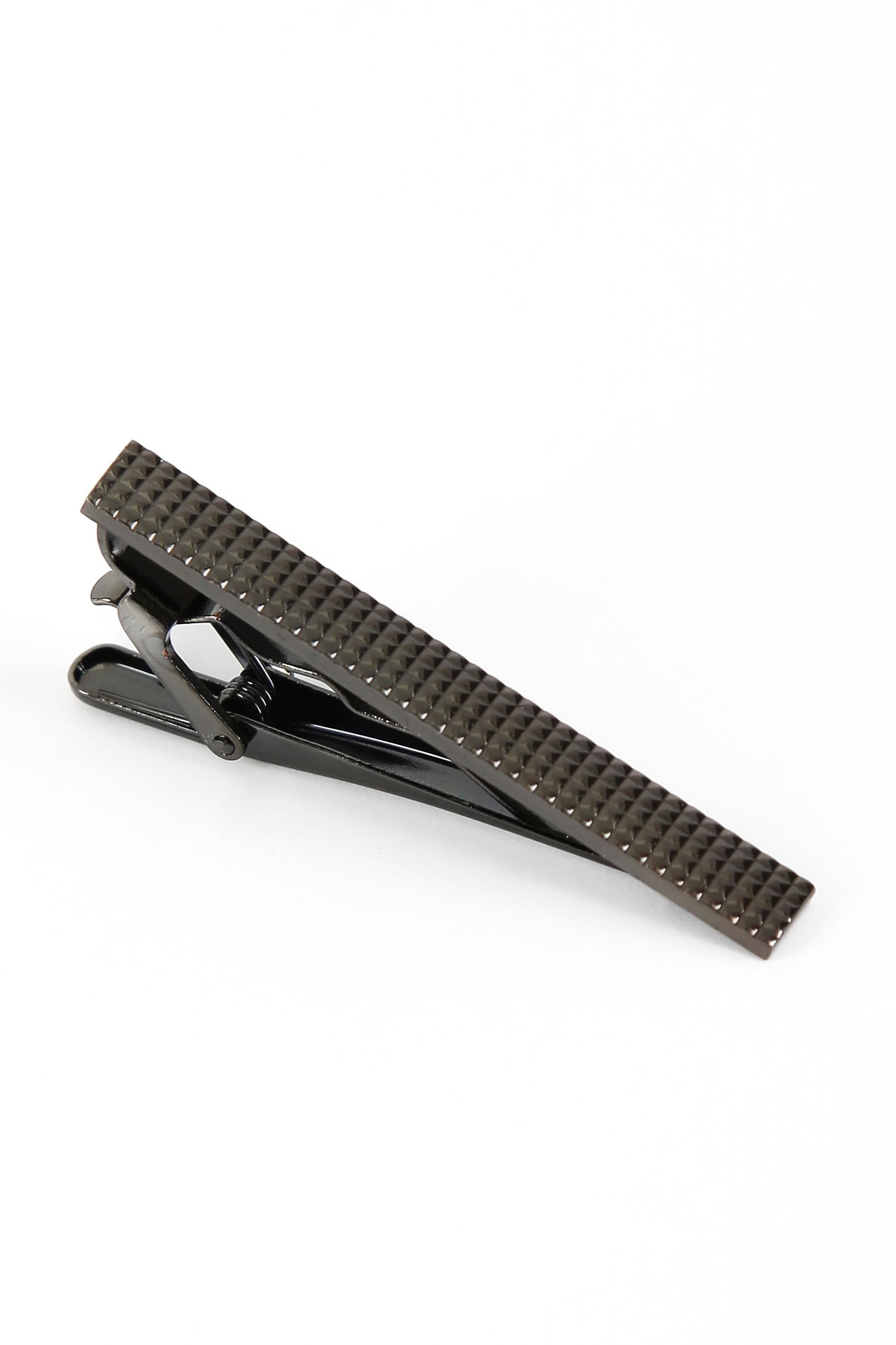 Men's Textured Tie & Cufflinks Set - Black