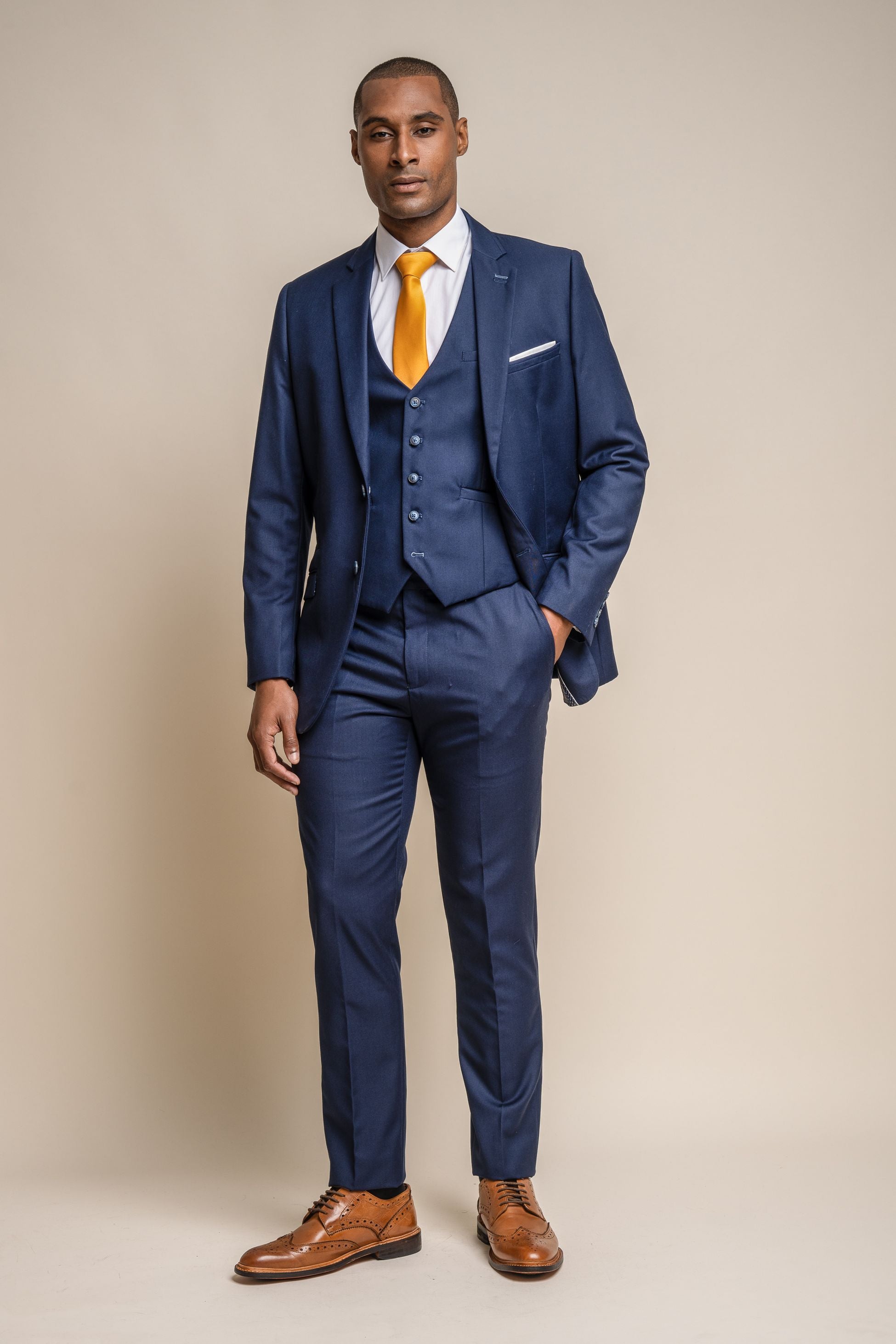 Men's Slim Fit Suit Jacket - JEFFERSON Navy - Navy Blue