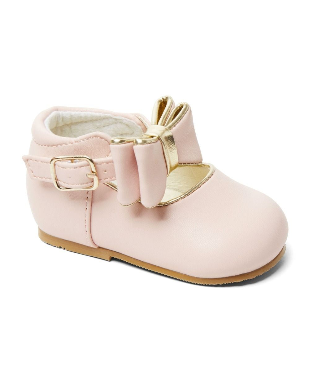 Chic Baby Girls Bow Buckle Shoes - SKY - Pink