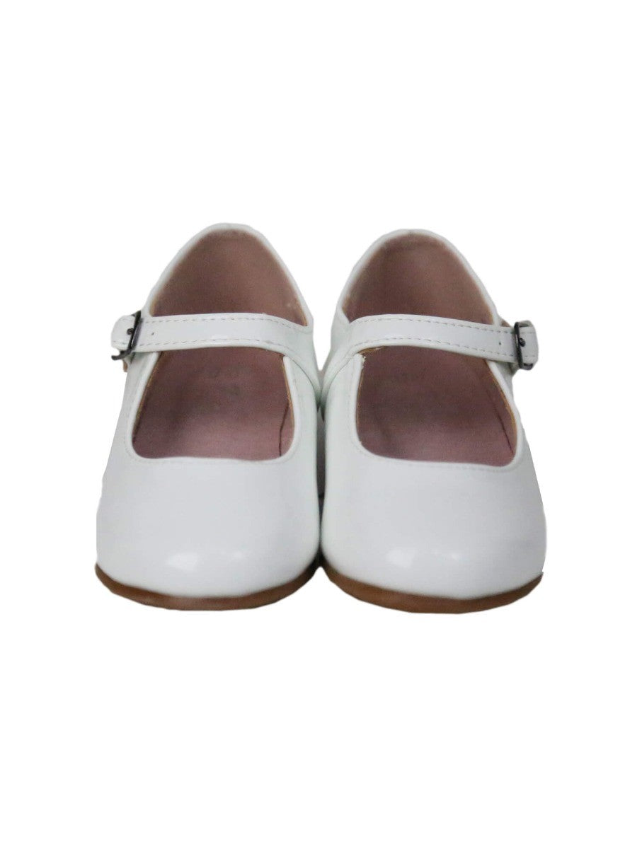 Girls Patent Mary Jane Shoes - White