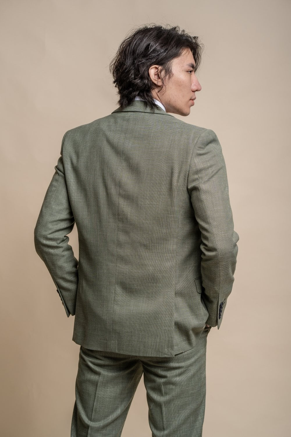 Men's Slim Fit Suit Jacket - MIAMI - Sage Green