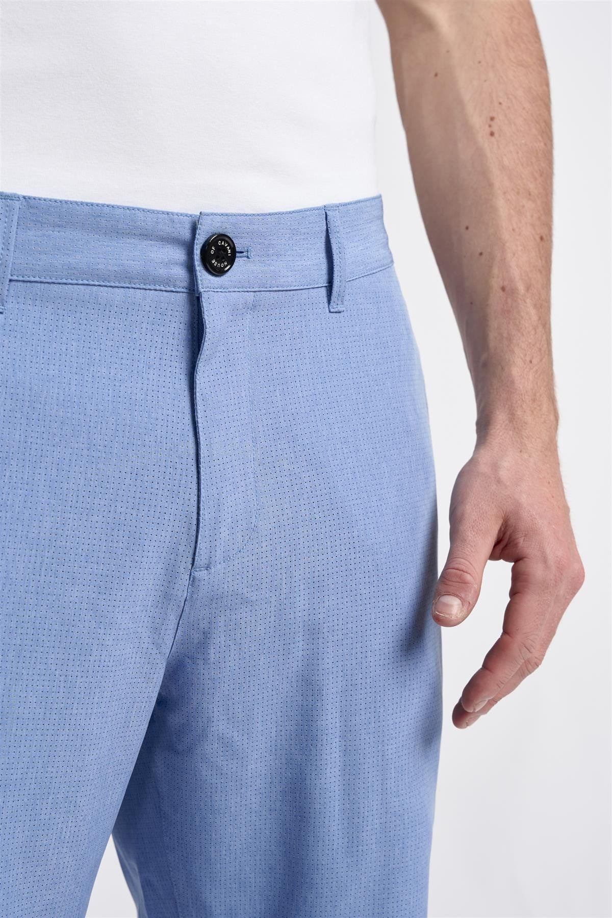 Men's Summer Essential Textured Short – DENVER - Azure Blue