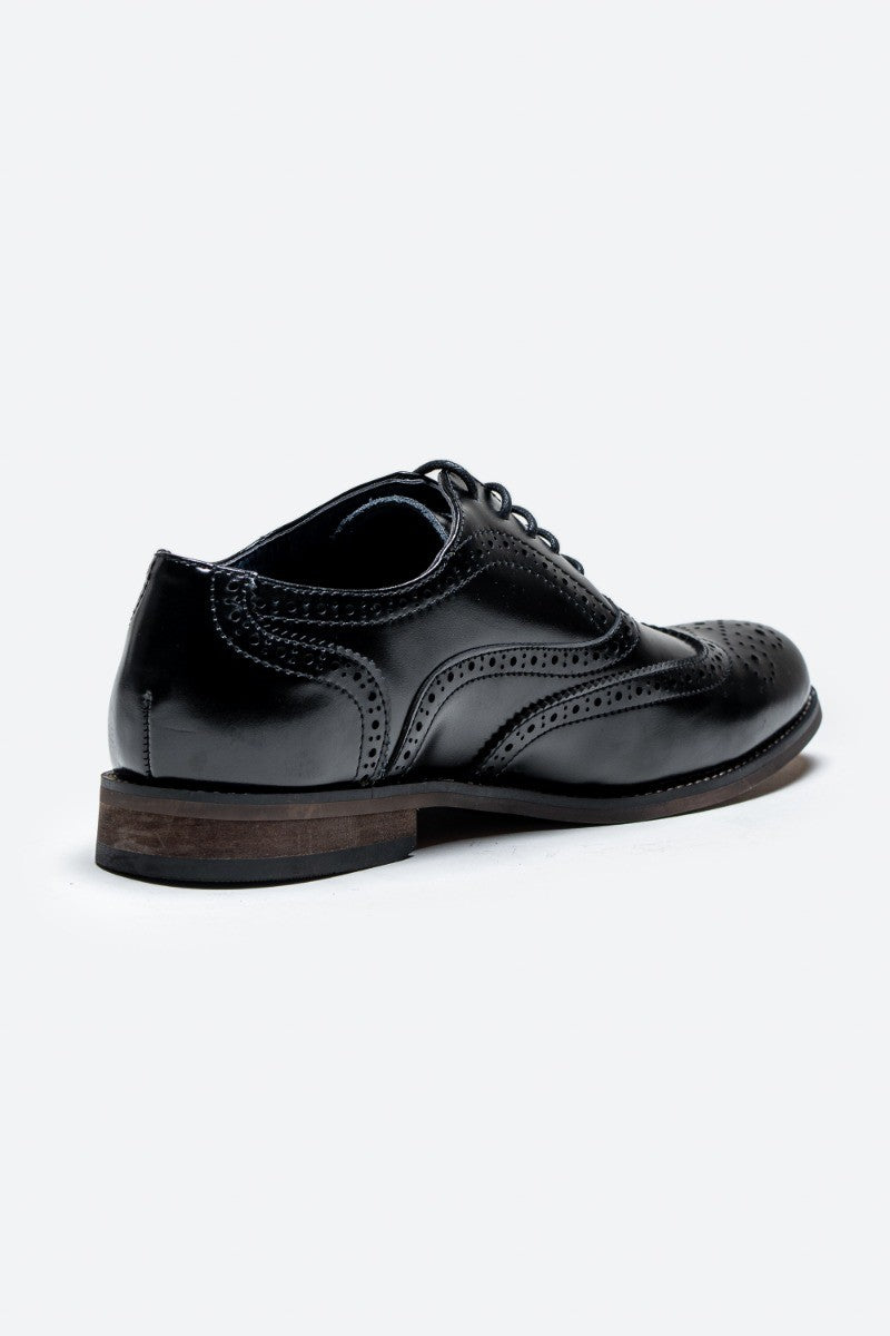 Men's Oxford Brogue Shoes - CLARK - Black