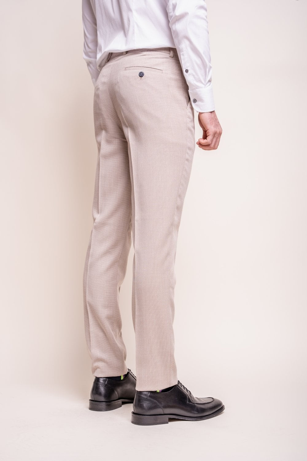 Men's Slim Fit Formal Suit- MIAMI Beige - Beige