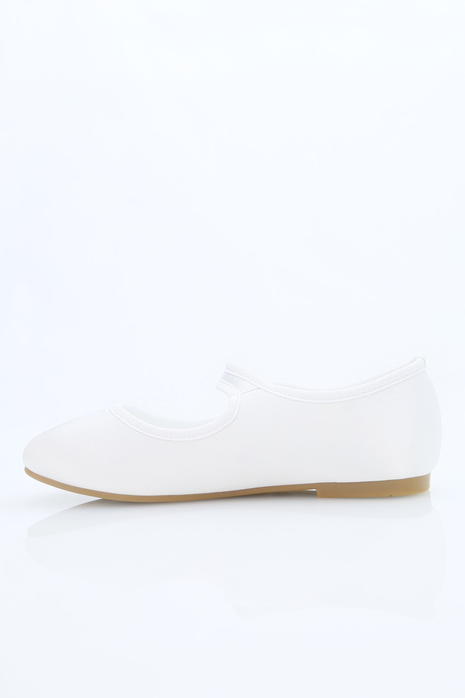 Girls' Communion Satin Mary Jane Shoes - HANA - White