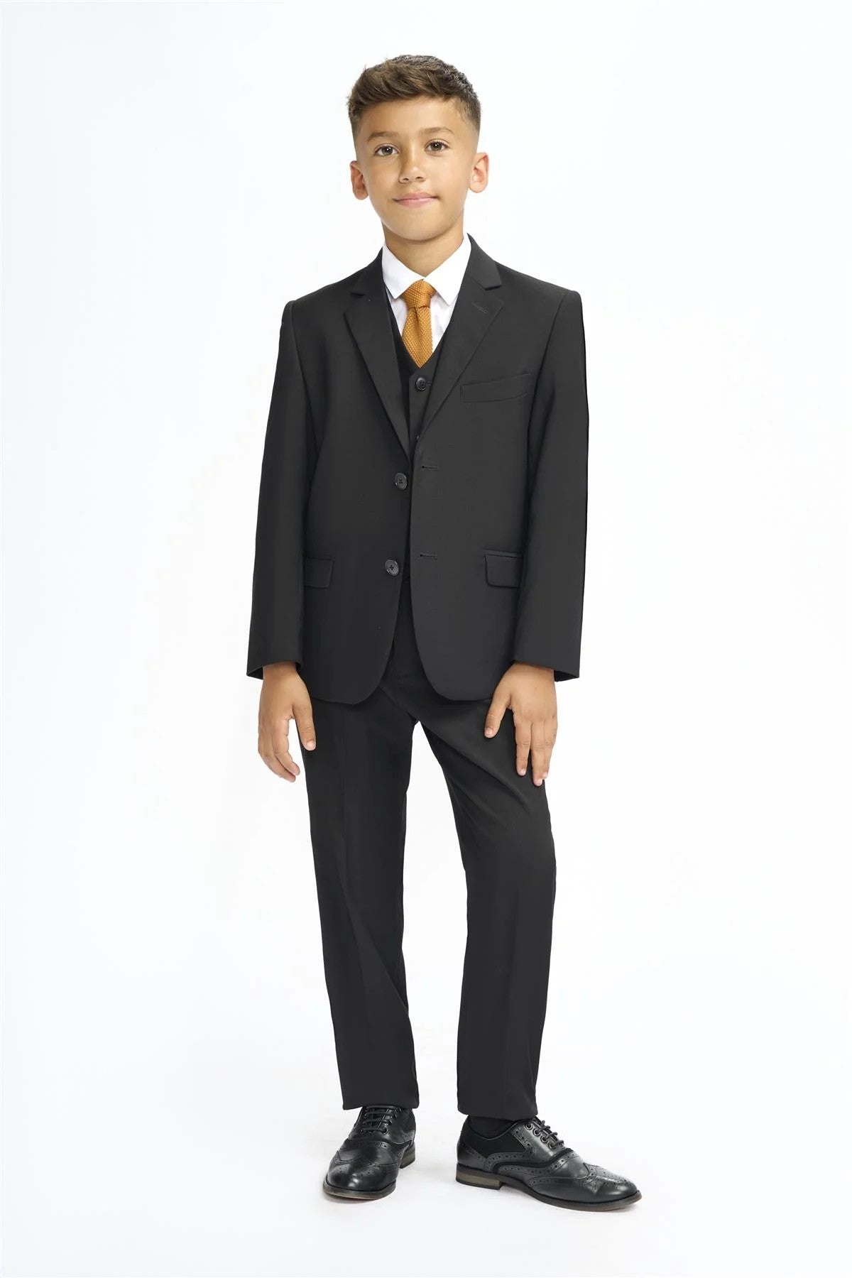 Premium Slim Fit Boys Suit – MALIBU - Black