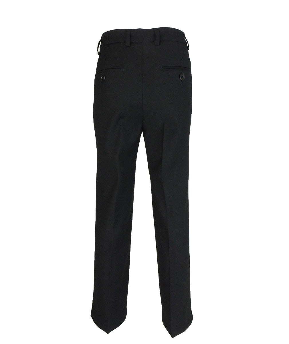 Boys Quilted Dotted Black Tuxedo Suit