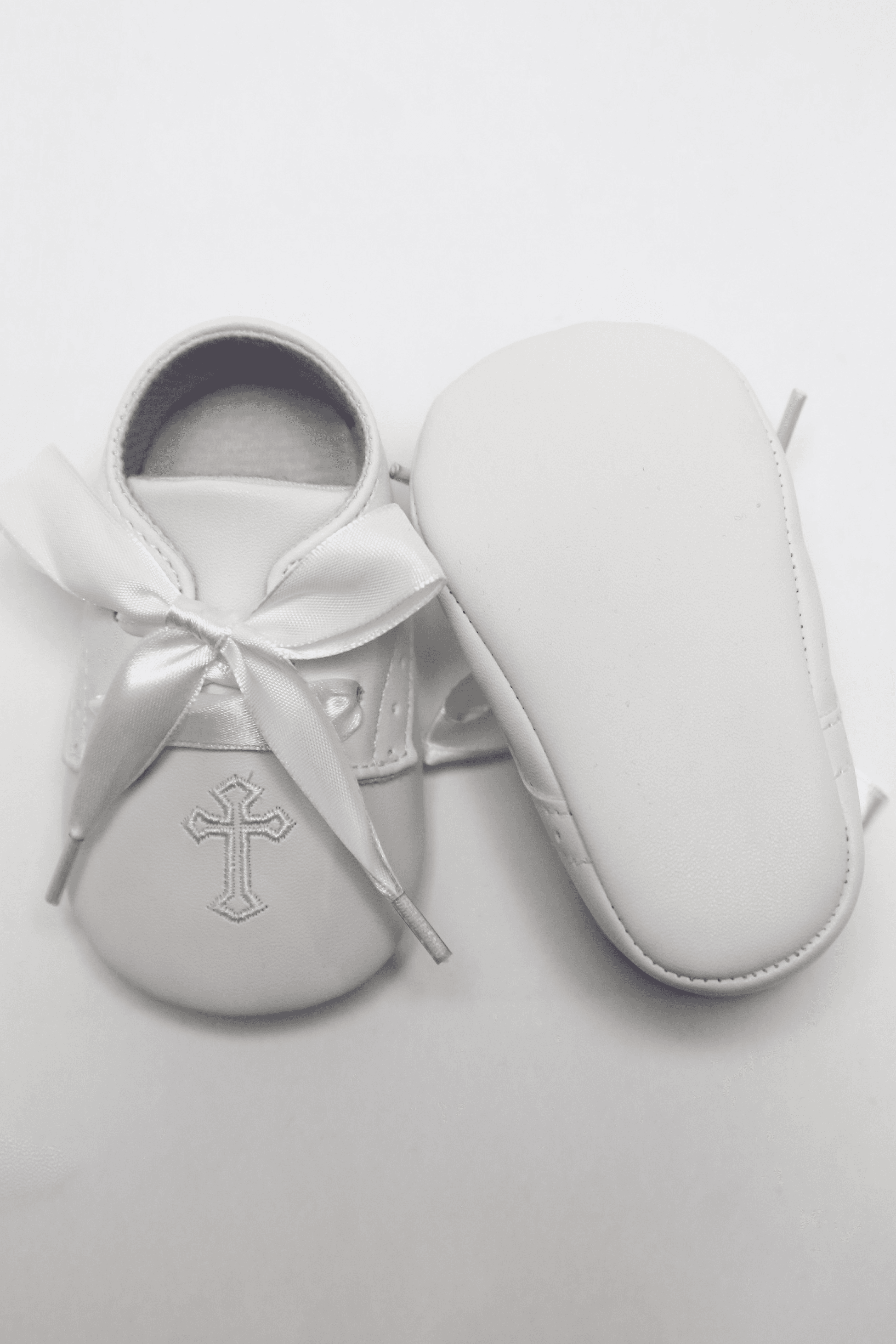 Unisex Christening Baby Pre-Walkers Shoes - 912 - White