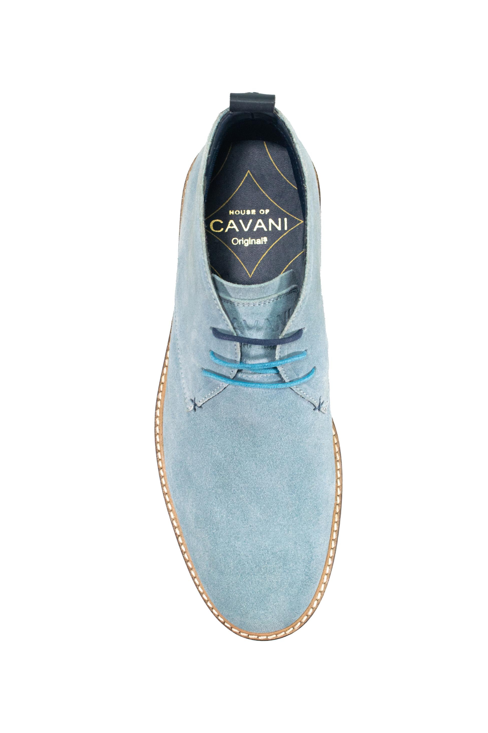 Men's Suede Chukka Boots - SAHARA - Sky Blue