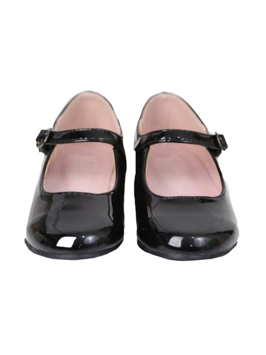 Girls Patent Mary Jane Shoes - Black