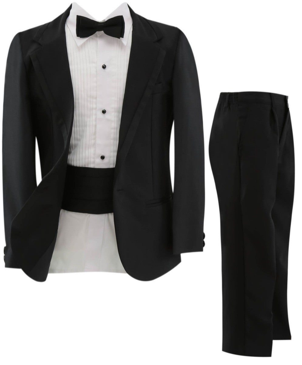 Boys Tuxedo Suit Set - Black