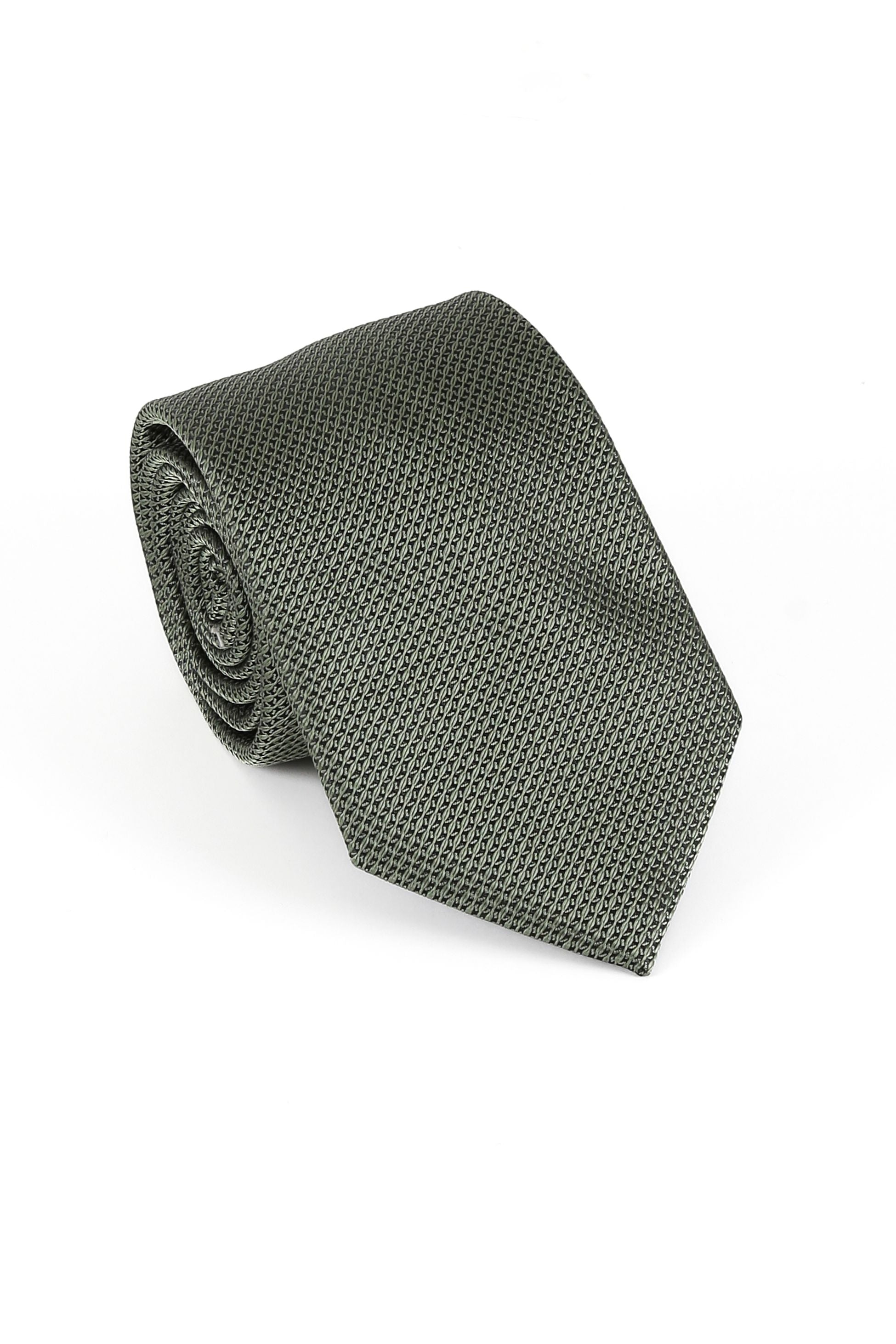 Men's Textured Tie & Cufflinks Set - Green