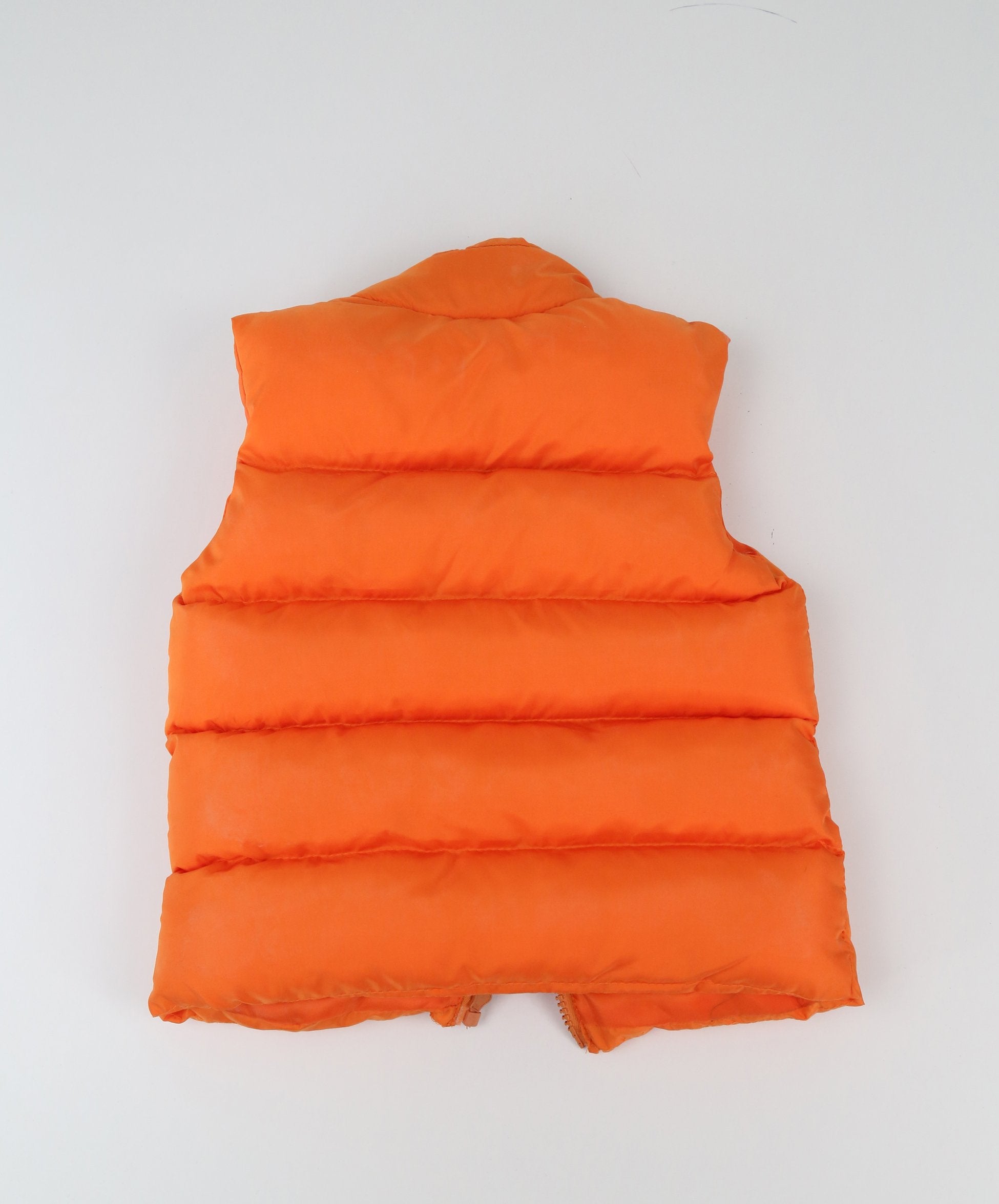 Boys Puffer Vest, Kids Padded Sleeveless Winter Outerwear - Orange