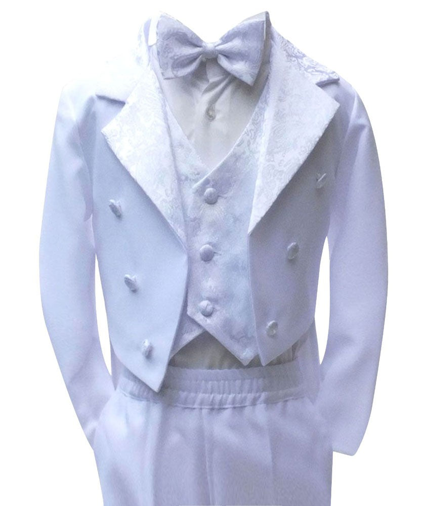 Toddler White Suits Kid Baby Boy Gentry Clothes Set Formal Party