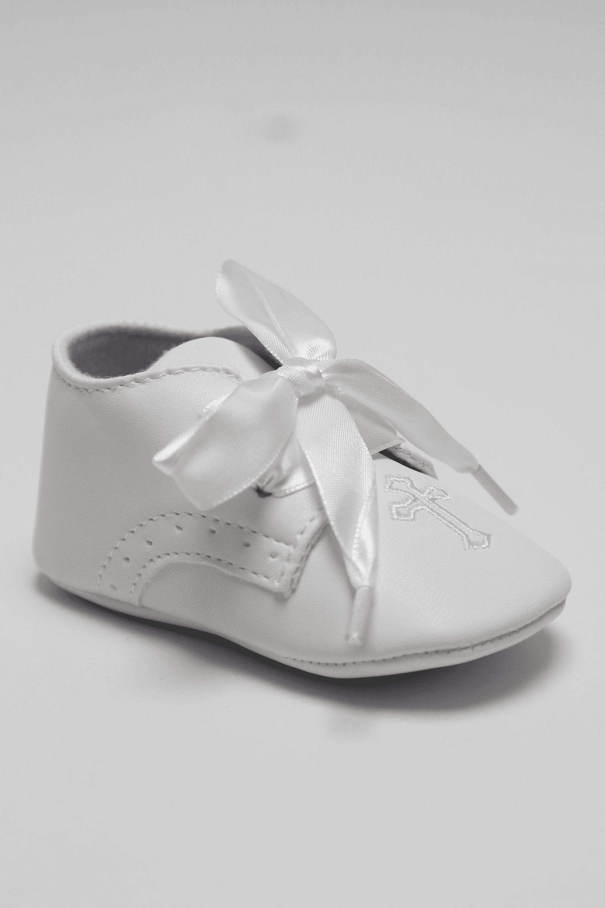 Unisex Christening Baby Pre-Walkers Shoes - 912 - White