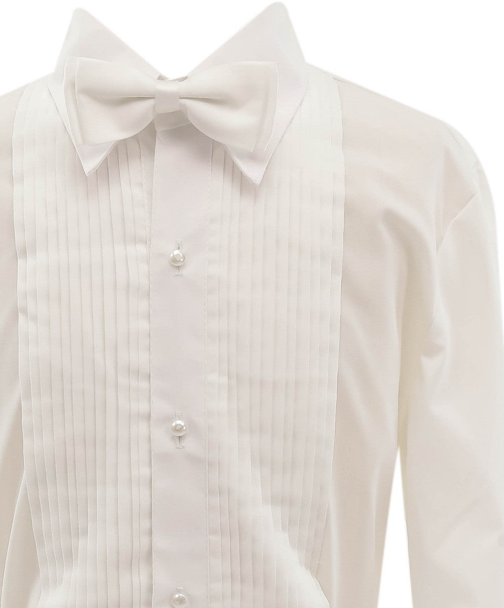 Boys Tuxedo Tail Suit - Ivory