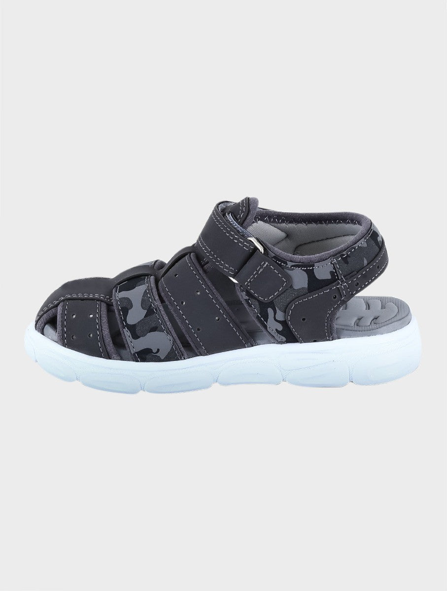 Boys Casual Trekking Summer Sandals - Grey