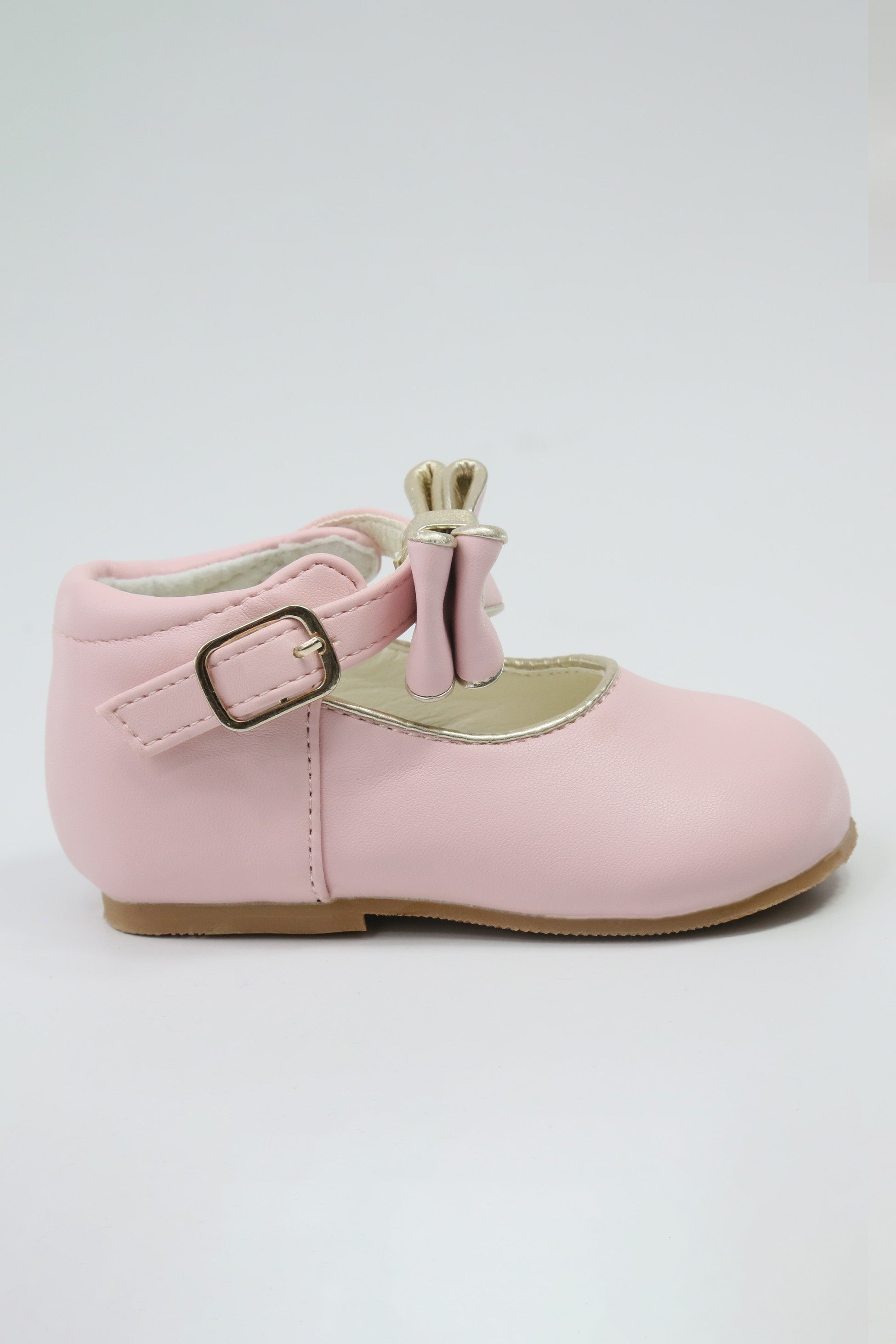 Chic Baby Girls Bow Buckle Shoes - SKY - Pink