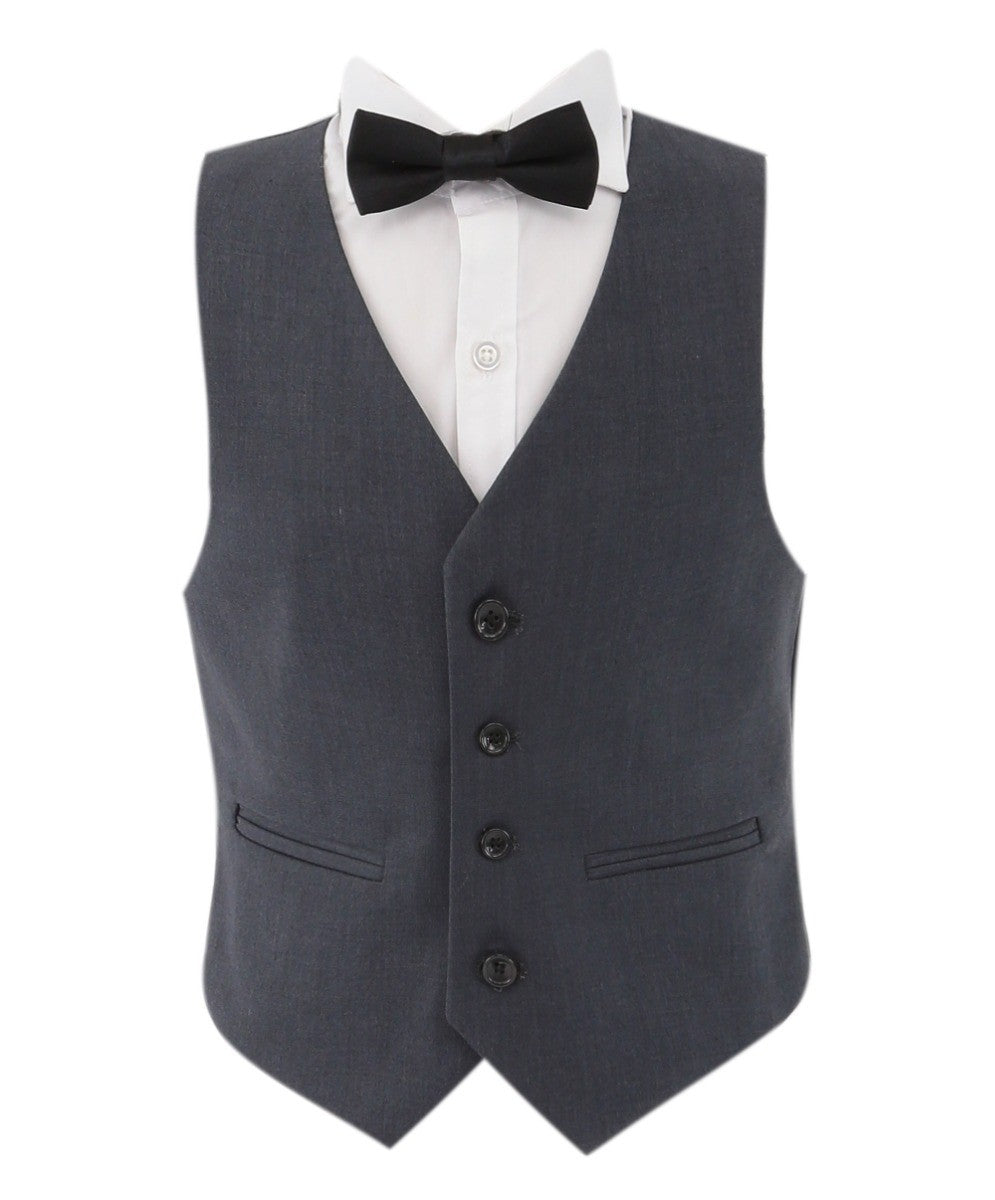 Boys Premium Grey Tail Suit - Grey