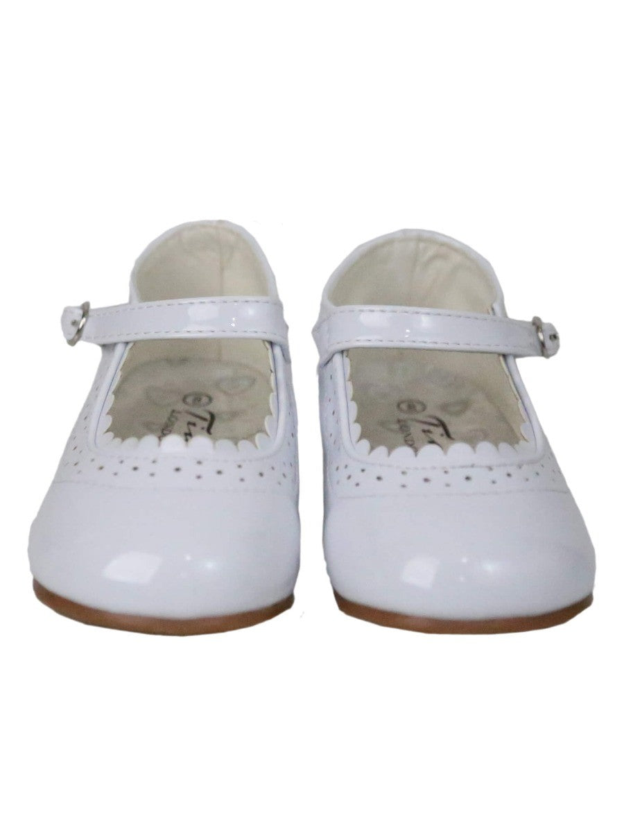 Girls Patent Mary Jane Shoes - White