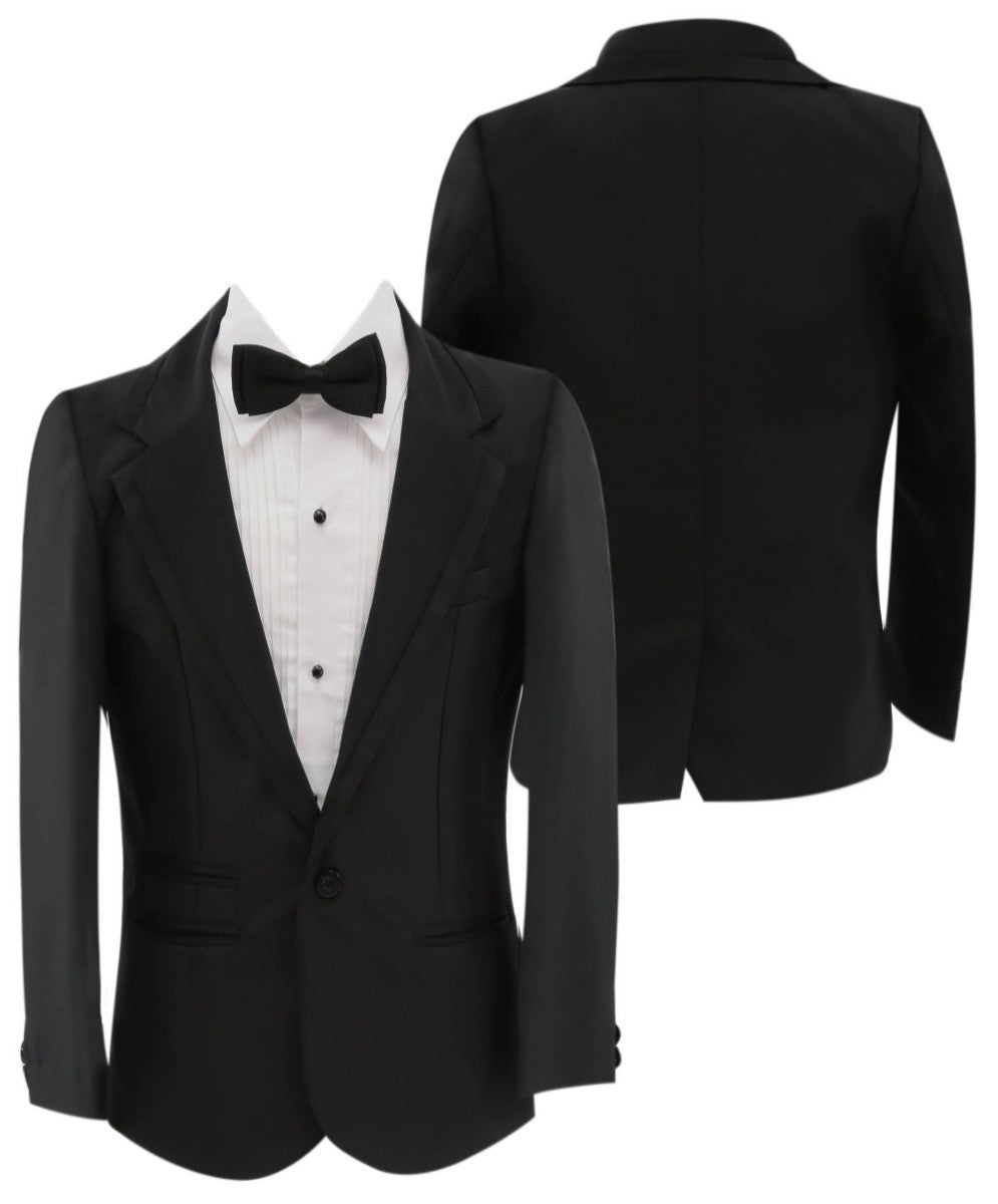 Boys Tuxedo Suit Set - Black