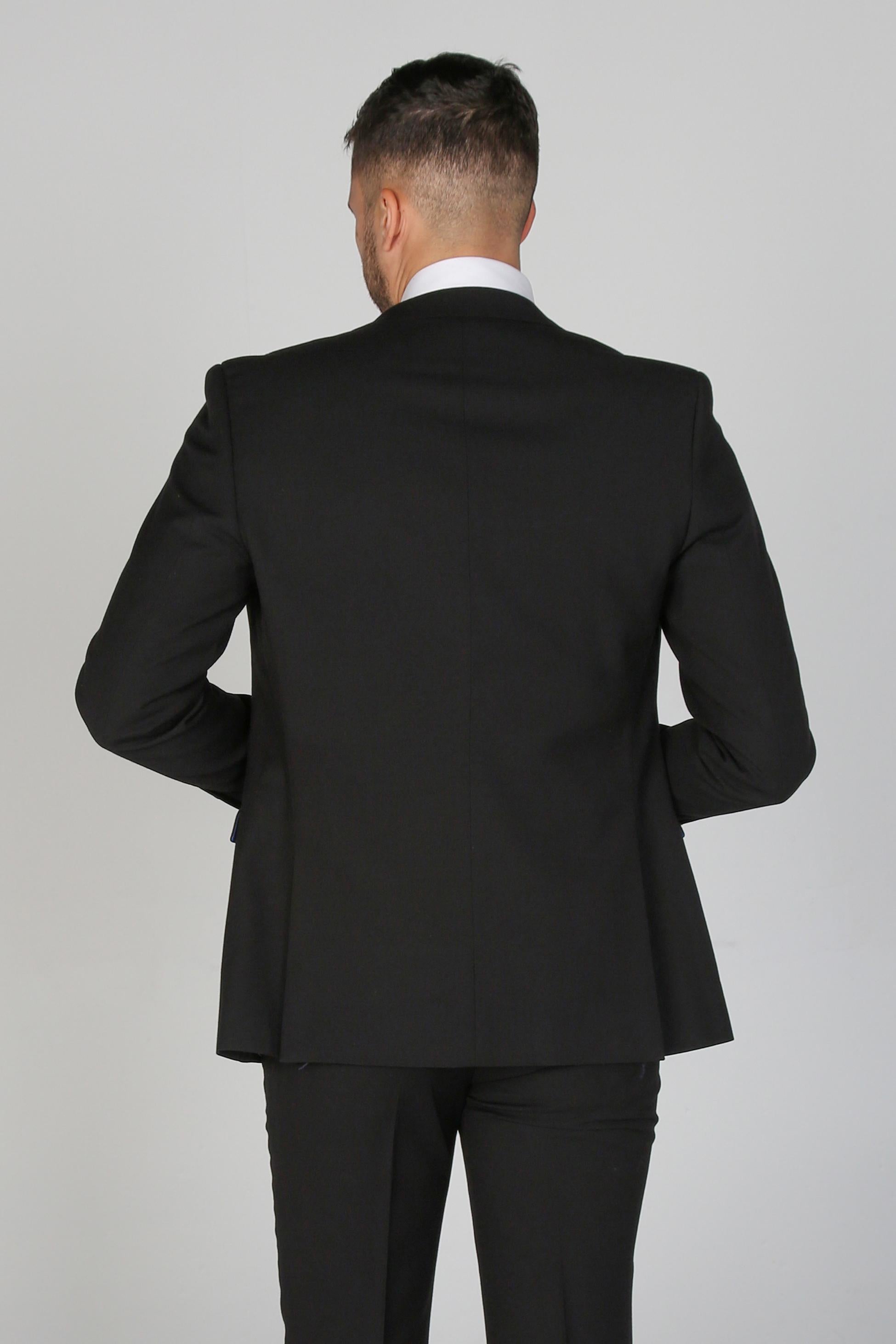 Men's Tailored Fit Suit Jacket - MAYFAIR - Black