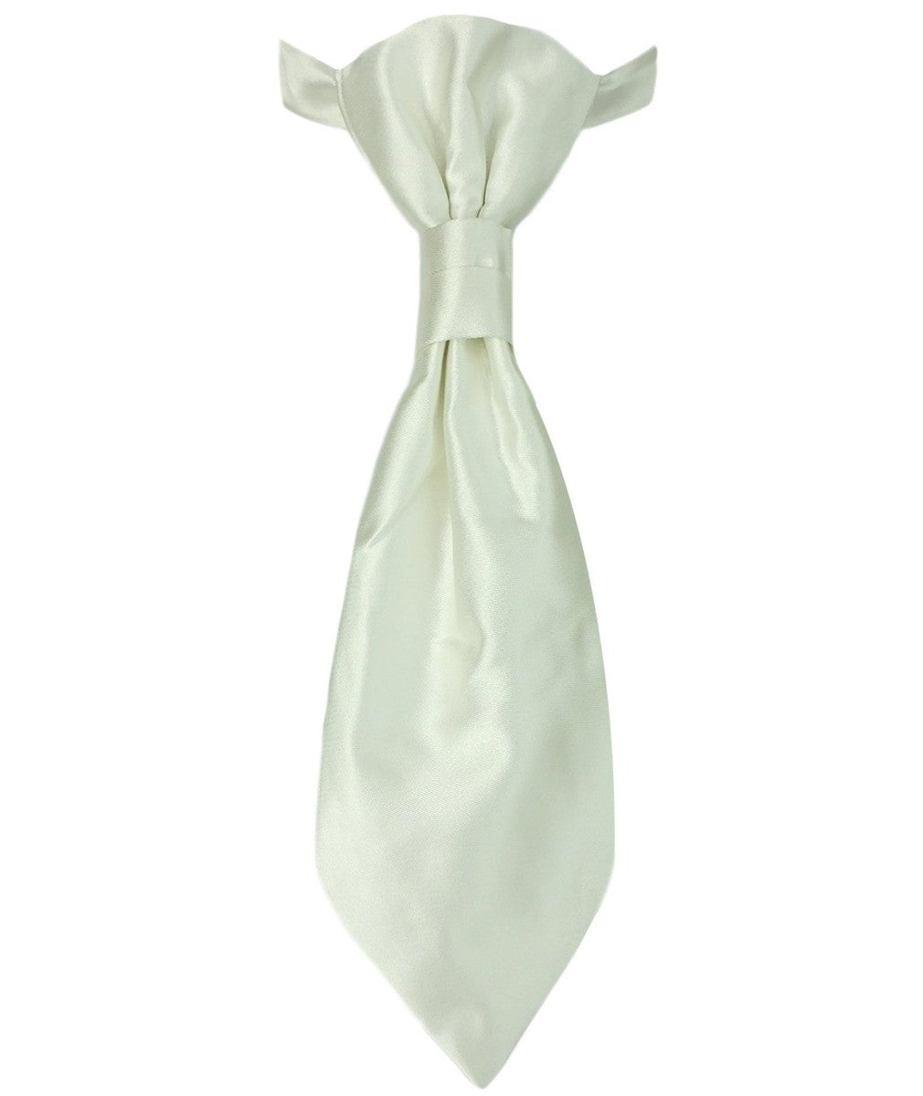 Boys Satin Waistcoat & Cravat Set - Ivory