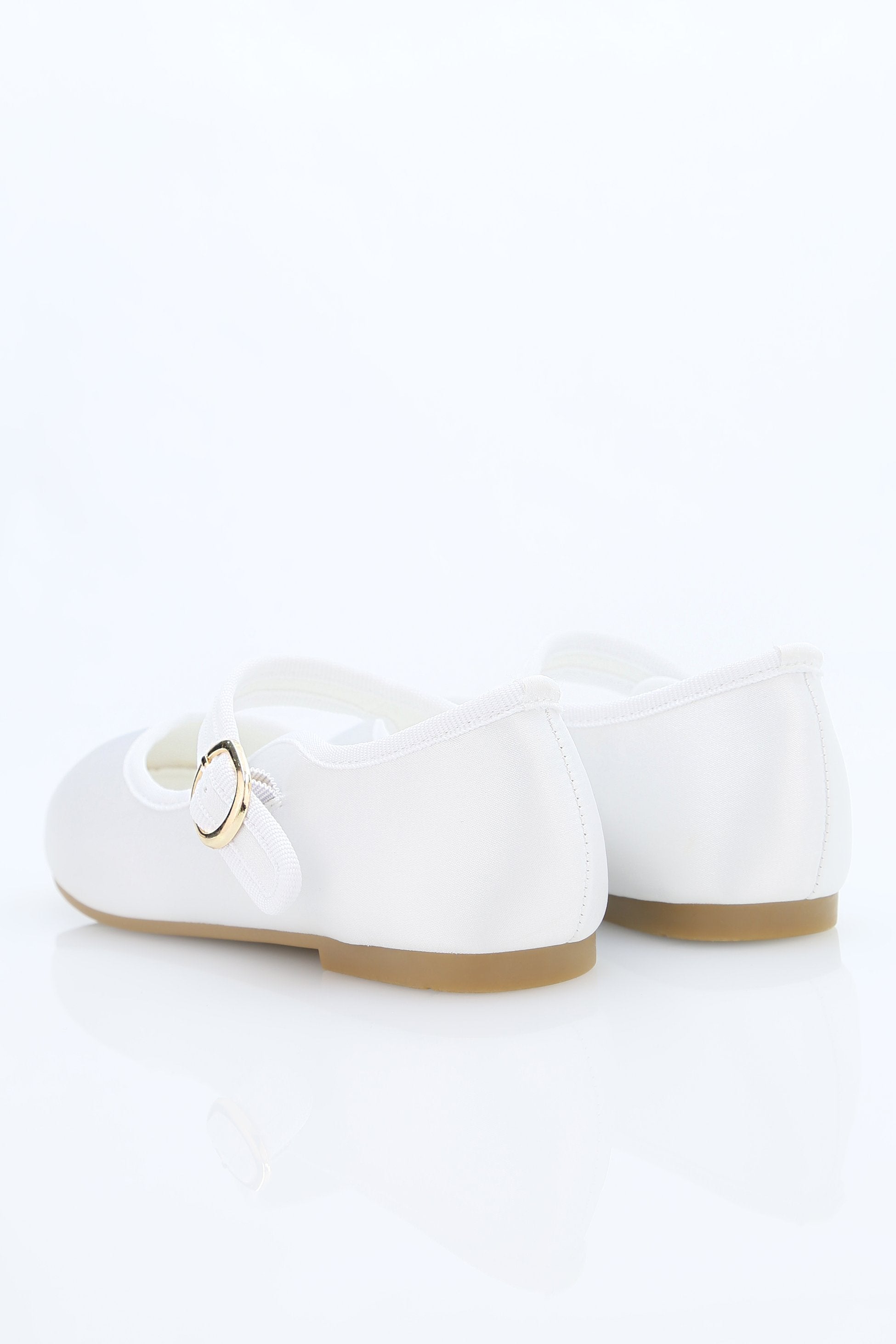 Girls' Communion Satin Mary Jane Shoes - HANA - White