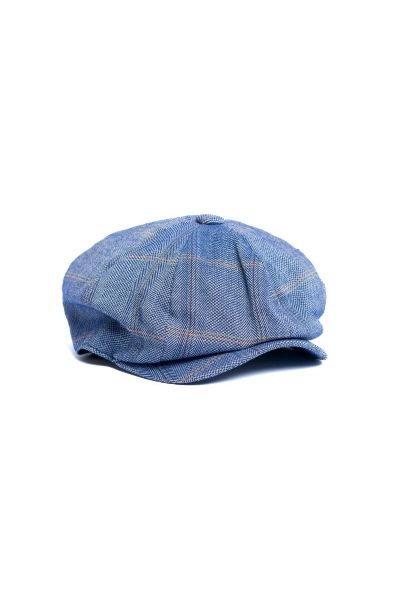 Men's Wool Tweed Baker Boy Flat Cap - CONNALL