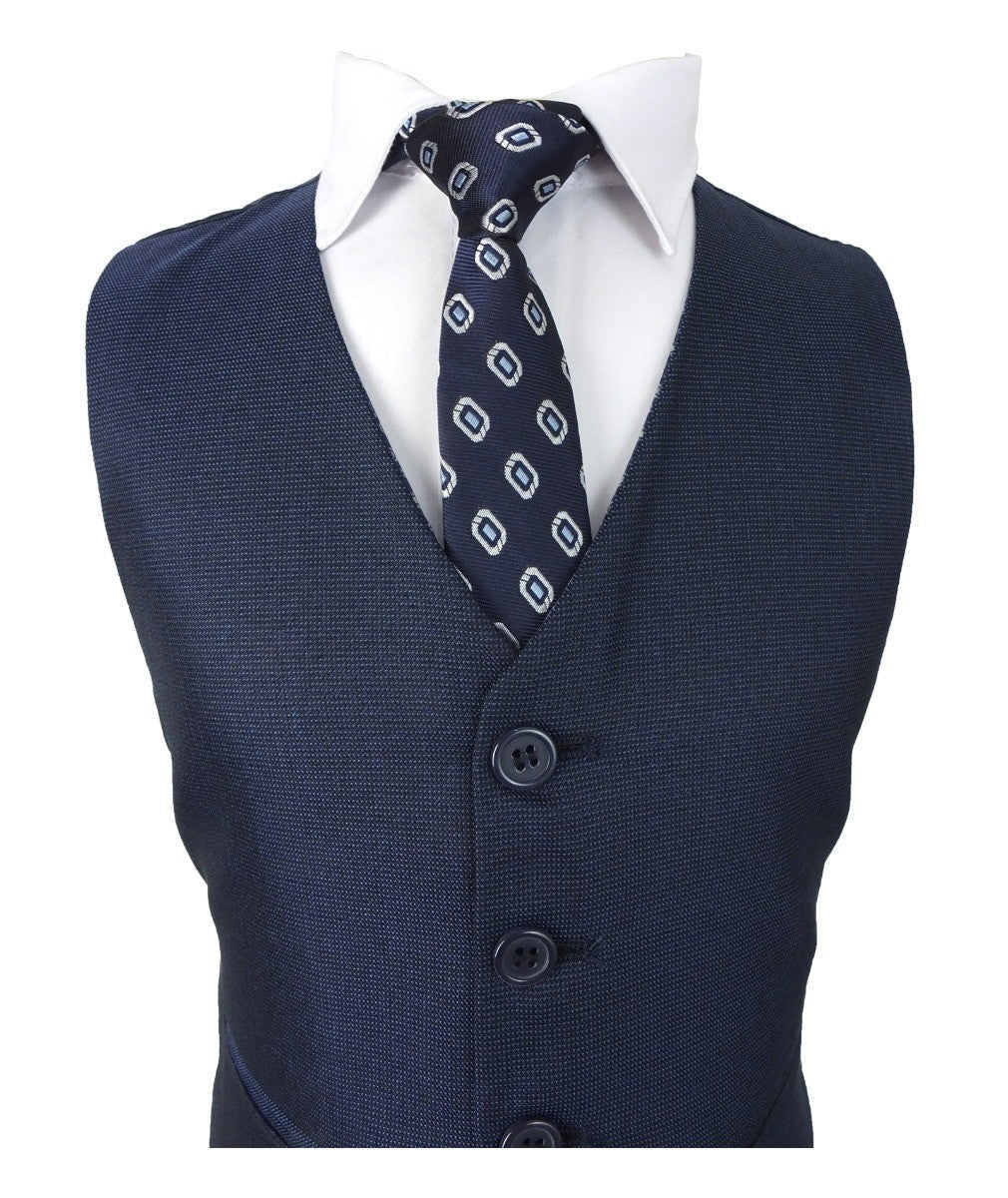 Boys Regular Fit All In One Suit - Dark Blue