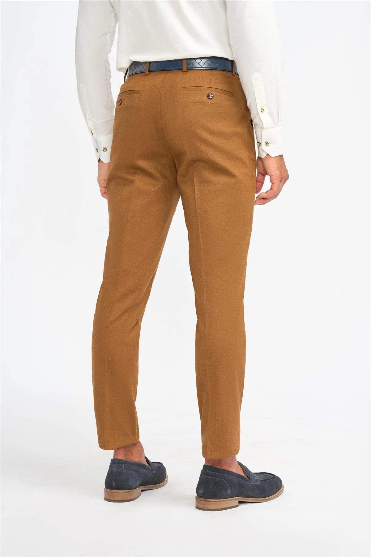 Men’s Wool Slim Fit Formal Trousers - James - Sierra