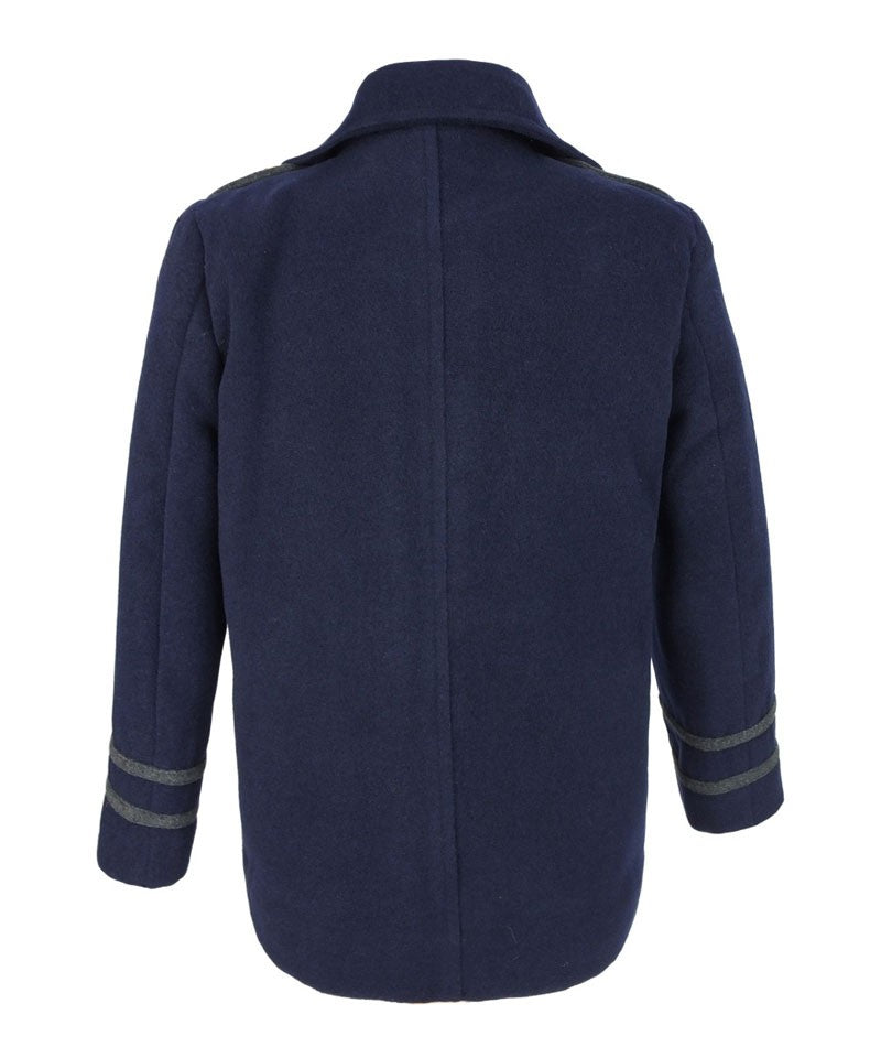 Boys Coat and Hat Set - Navy Blue