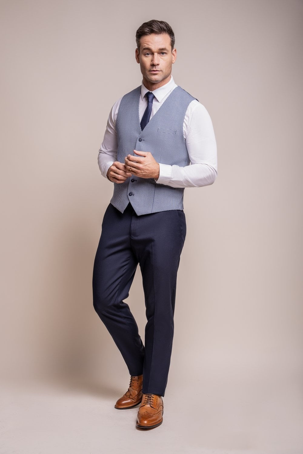 Men's Slim-Fit Blue Suit - BARESI - Blue