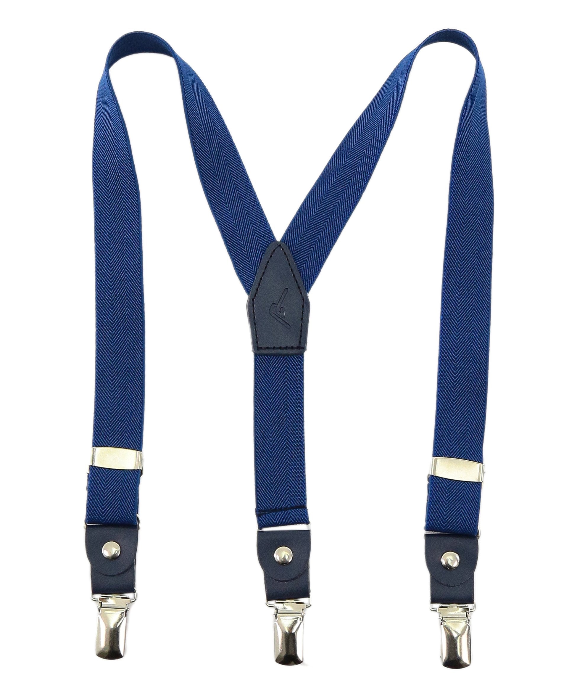 Boys Adjustable Y-Shape Suspenders - Parlement Blue