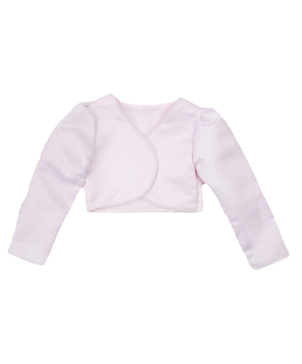 Girls Long Sleeves Bolero - Baby Pink