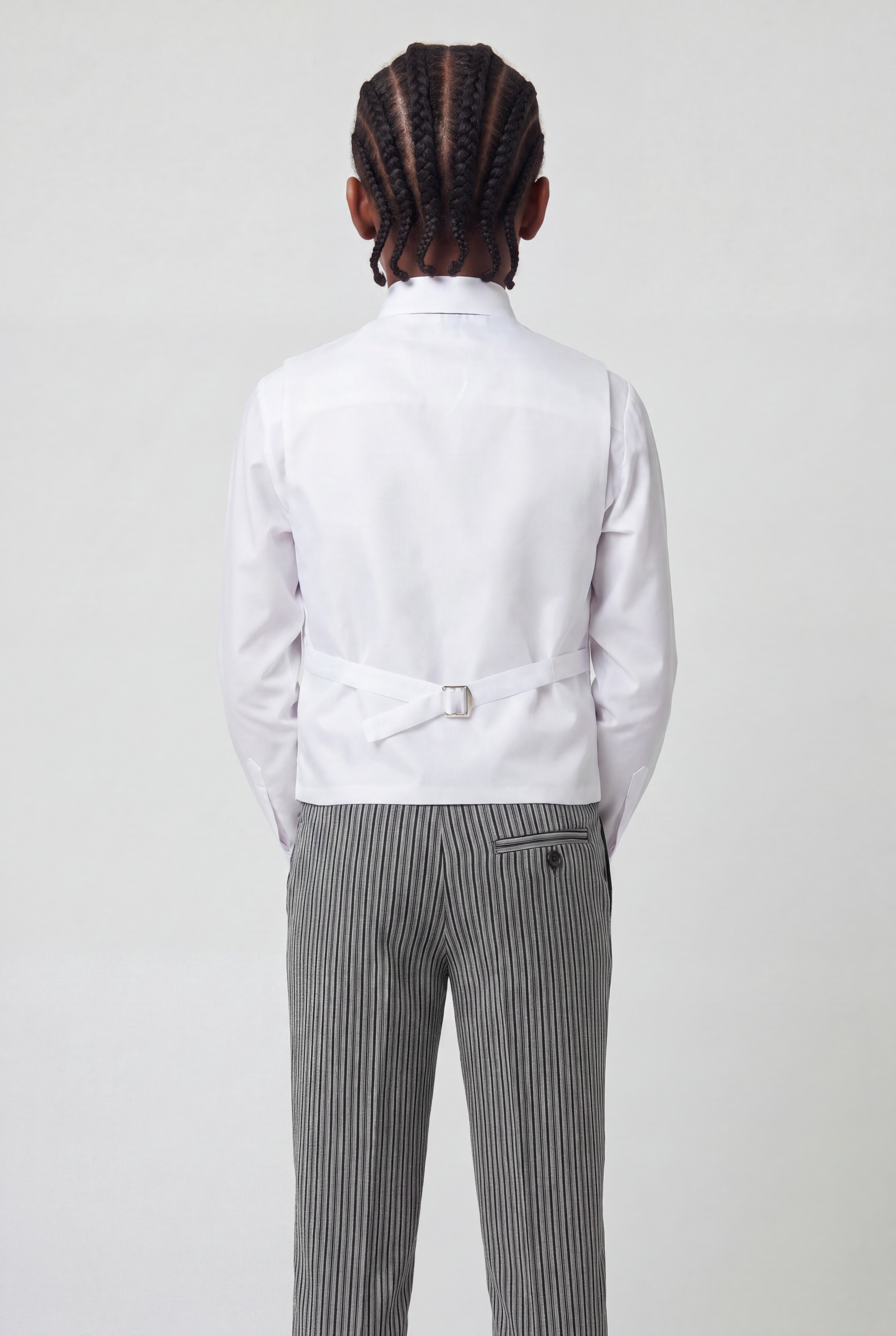 Boys Complete Tail Morning Suit - Charcoal Grey - Ivory