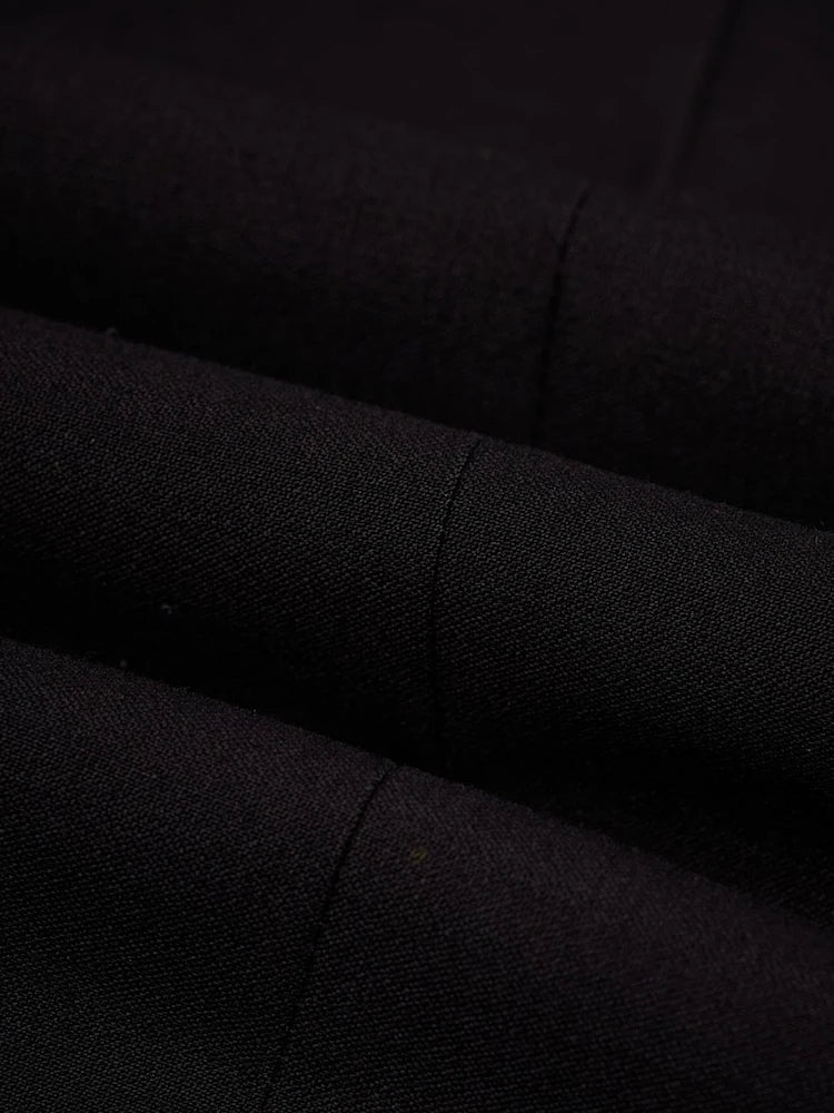 Men’s Satin Peak Lapel Tuxedo Dinner Jacket - Cavani Malibu Black