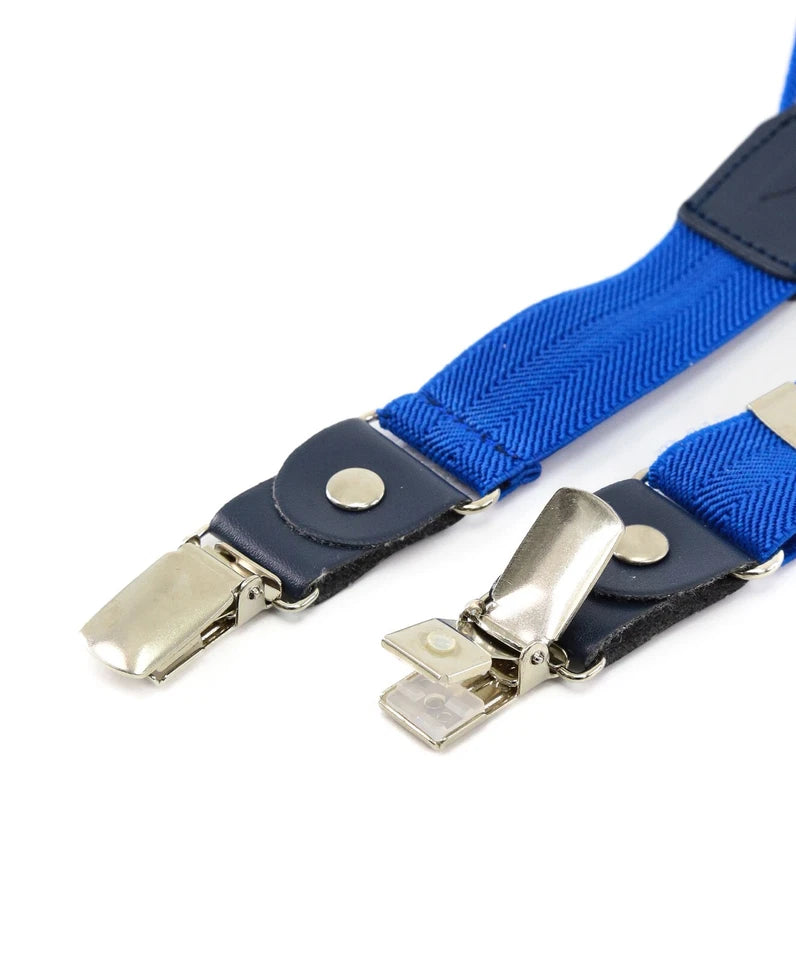 Boys Adjustable Y-Shape Suspenders - Royal Blue