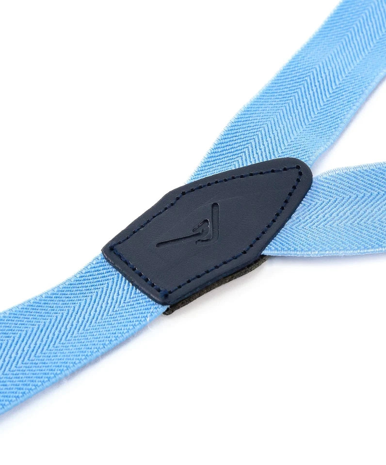 Boys Adjustable Y-Shape Suspenders - Sky Blue