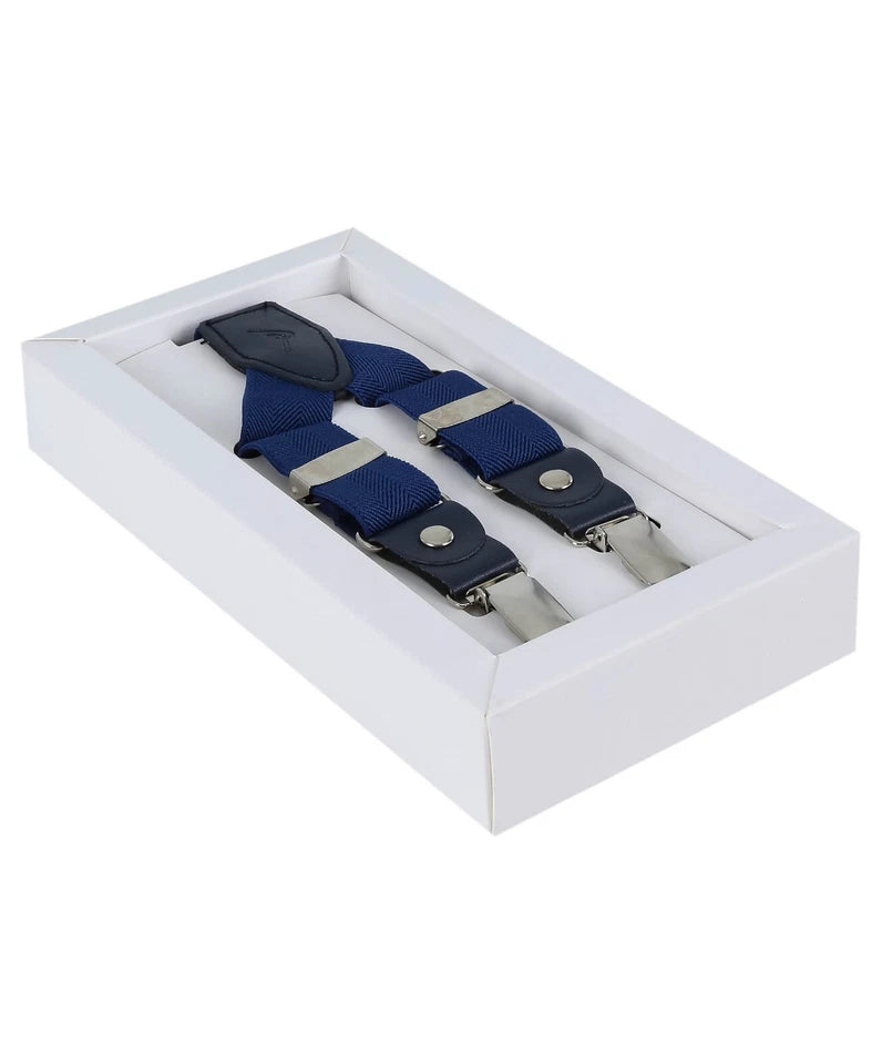 Boys Adjustable Y-Shape Suspenders - Parlement Blue